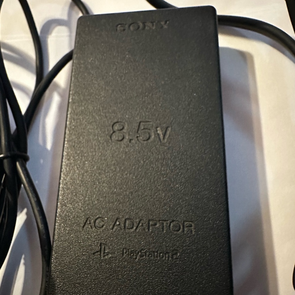 Original PS2 Slim Sony Black AC Adaptor 8.5V ( tested & working)
